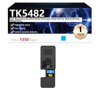TK5482Cartucho de Tóner de Alta Capacidad para Kyocera ECOSYS PA2101cwx PA2101Cx MA2101cfx MA2101c Impresoras, Impresión de Alta Definición, 1250 Páginas,Cyan-1 Pack
