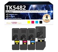 TK5482Cartucho de Tóner de Alta Capacidad para Kyocera ECOSYS PA2101cwx PA2101Cx MA2101cfx MA2101c Impresoras, Impresión de Alta Definición, 1250 Páginas,BCMY-1 Pack