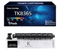 TK8365 Cartucho de Tóner de Repuesto para Kyocera TK8365 TK8365K TK8365C TK8365Y TK8365M Compatible para Kyocera TASKalfa 2554ci Impresora con Chip,Black-1 Pack