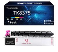 TK8375 Cartucho de Tóner de Alto Rendimiento Repuesto Compatible para Kyocera TK8375 TK8375K TK8375C TK8375Y TK8375M Compatible para Kyocera TASKalfa 3554ci Impresora con Chip,Magenta-1 Pack