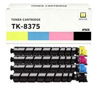 TK8375 Juego de 4 Cartuchos de tóner de Repuesto Compatible para Kyocera - Alta Capacidad - para TASKalfa 3554ci - Incluye Negro/Cian/Magenta/Amarillo,4pack