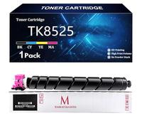 TK8525 Cartucho de Tóner de Repuesto para Kyocera TK8525 TK8525K TK8525C TK8525Y TK8525M para Kyocera TASKalfa 4052ci 4053ci Impresoras con Chip,Magenta-1 Pack