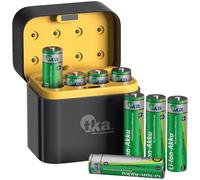 tka Köbele Akkutechnik Caja batería: Juego de 8 Piezas Baterías Li-Ion con Caja de Carga USB-C, TKA-105, Tipo AA/Mignon, 2.400 mAh / 3.600 mWh, 1,5 Voltios DC (baterías AA con Cargador)