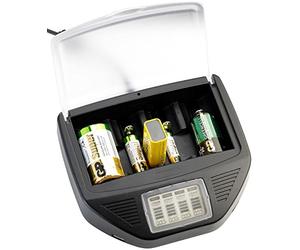 tka Köbele Akkutechnik ELECTRÓNICA - Cargador alcalino: Cargador rápido Universal, 2X USB para Bloque Li-Ion/NiCd/NiMH / 9V (para baterías alcalinas, Universal, AAA)
