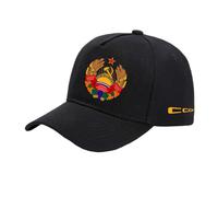 TKAJHPAH Gorra Snapback Estampada Hombre Y Mujer Golf para C.C.C.P Athletic Trucker Hat Béisbol Ajustable Ligera con Orificio Coleta Cómoda Papá-HeiSe||One_Size