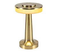 Tkasniy Lámpara de mesa LED portátil, 3 colores, atenuación continua, bar, restaurante, café, dormitorio, luz de noche, metal, inalámbrica, con sensor táctil, recargable, luz nocturna de escritorio