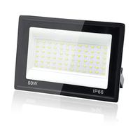 Tkdaksy Focos LED Exterior 50W, 1M Cable Blanco Frío 6500K Proyector LED Exterior, Resistente al Agua IP66 Foco Proyector LED, 5000LM para Terrazas, Patios, Cuadrado, Parques, Garajes, Fábricas