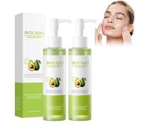 Tkekruh 2PC Aceite Limpiador Facial 150ml, Aceite de Limpieza Profunda, Bálsamo que Fonde el Maquillaje en Aceite, Desmaquillante, Exfoliante, Piel Lisa, Limpiador de la Piel, Fácil de Enjuagar