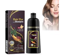 Tkekruh 3 in 1 Champú Tinte Café Natural 500ml, Champú de Color Para el Cabello Instantáneo, Champú Natural y de Larga Duración para Hombres y Mujeres, Colors Hair in Minutes Long Lasting Colour
