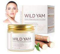 Tkekruh Wild Yam Cream 60g, Crema de Ñame Salvaje para Mujeres Orgánica, Crema Hidratante Anti Arrugas, Crema Anti Arrugas Apretada, Crema Hidratante para la Piel, Support All Skin Types