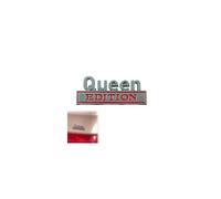 tkerinse 1 pegatina con emblema 3D de la edición Queen, 2026 Funny Bumper Stickers, Queen Edition 3D Emblems Badge, Durable Queens Editions Emblems Badge for Tailgate Bumper Hood (Silver B)