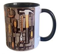 tkerinse Toolbox Coffee Mug, Mechanic Coffee Cup, Funny Black Mechanic Toolbox Set Coffees Mug, Mechanics Tool Box Coffees Cup Gifts for Men Him Dad Husband Engineer