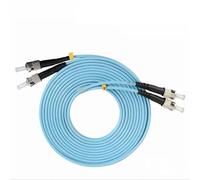 TKGMGTN Cable de conexión de fibra ST-ST OM3 OM4 dúplex 20m 30m 100m ST DX cable multimodo 1m2m3m5m7m10m puente de fibra óptica(5m 10pcs OM3)