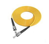 TKGMGTN Cable de conexión óptica ST-ST 1m 5m 10m 50m 100m simplex SM 30m 20m 3 metros 2m conector ST de PVC puente de fibra G652D(5m 10pcs)
