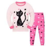 Tkiames Bambine Giraffa 2 pezzi Pigiama a Maniche Lunghe per Ragazze Pajama Set 100% Cotone