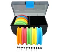 Tkidplw 10 carretes de espuma para línea de alambre, tabla de bobinado, aparejos de pesca, soporte para aparejos de pesca, soporte para aparejos de pesca, carretes de línea de pesca