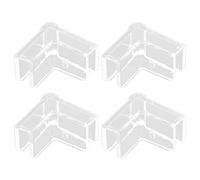 Tkidplw 4 protectores de bordes de cristal para acuario, herramientas protectoras acrílicas para herramientas a prueba de golpes, protectores de bordes de esquina