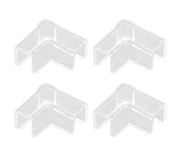 Tkidplw 4 protectores de bordes de cristal para acuario, herramientas protectoras acrílicas para herramientas a prueba de golpes, protectores de bordes de esquina
