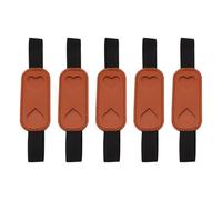 Tkidplw 5 fundas de cuero multifuncionales con bandas elásticas para diario, cuaderno, banda elástica para bolígrafo, Brown