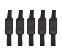 Tkidplw 5 fundas de cuero multifuncionales con bandas elásticas para diario, cuaderno, banda elástica para bolígrafo, Black