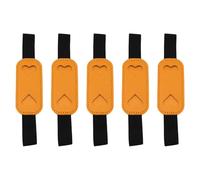 Tkidplw 5 fundas de cuero multifuncionales con bandas elásticas para diario, cuaderno, banda elástica para bolígrafo, Amarillo