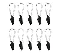 Tkidplw Abrazadera de agarre para tienda de campaña con mosquetón para toldos de lona al aire libre, ganchos para tienda de campaña, clip para tienda de campaña, agarre apretado