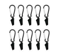 Tkidplw Abrazadera de agarre para tienda de campaña con mosquetón para toldos de lona al aire libre, ganchos para tienda de campaña, clip para tienda de campaña, agarre apretado