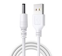 Tkidplw Adaptador USB macho tipo A para enchufe de alimentación, cable convertidor de alimentación de 3,5 mm x 1,35 mm