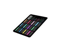 Tkidplw Alfombrilla para juegos 2026 impresa con calendario de año completo, base antideslizante, baja fricción, planificador diario, alfombrilla de mouse para juegos con días festivos