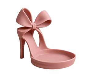 Tkidplw Bandeja artística de tacón alto para exhibición de joyas, elegante organizador de escritorio para aretes, collares, anillos, decoración del hogar, bandeja de joyería