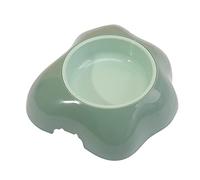 Tkidplw Base - Cuencos para perros con forma de yema de huevo, alimentación lenta, cuenco de agua para cachorros, plato de comida de interior, cuencos para perros grandes, plásticos