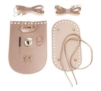 Tkidplw Base de bolsa de piel sintética con correa ajustable, juego de suministros de manualidades de ganchillo para mochilas, bolsos, proyectos de artesanía, regalo para principiantes, kit de