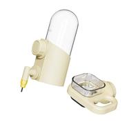 Tkidplw Bebedero para pájaros y alimentador de alimentos que ahorra espacio para jaula de pájaros, fácil recarga, accesorios de riego automático para mascotas, dispositivo de bebida