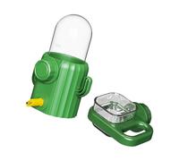 Tkidplw Bebedero para pájaros y alimentador de alimentos que ahorra espacio para jaula de pájaros, fácil recarga, accesorios de riego automático para mascotas, dispositivo de bebida