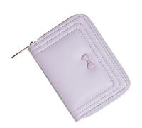 Tkidplw Bifolds - Monedero minimalista para tarjetas de crédito, carteras casuales para mujer, monederos de moda, monederos, tarjetas de efectivo, carteras para mujer, morado claro, Mass Beauty