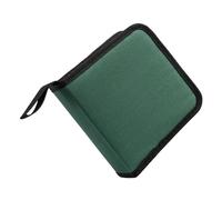 Tkidplw Bolsa de almacenamiento de discos de gran capacidad con 40 bolsillos para CDs de coche, tela Oxford, protección superior para cualquier vehículo, interior de coche, funda de almacenamiento de