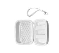 Tkidplw Bolsas de almacenamiento para cámaras, diseño fácil de transportar para cámaras, dispositivos, cables de carga, protecciones de auriculares, multifuncionales, White