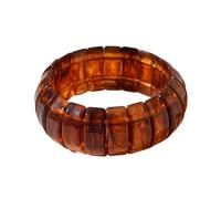 Tkidplw Brazalete acrílico de color degradado artístico inspirado en la vendimia, accesorio de joyería circular, pulsera de moda para mujeres y niñas, joyería geométrica de mano, talla única, como se