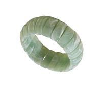 Tkidplw Brazalete acrílico de color degradado artístico inspirado en la vendimia, accesorio de joyería circular, pulsera de moda para mujeres y niñas, joyería geométrica de mano, talla única, como se