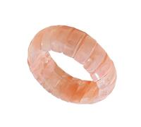 Tkidplw Brazalete acrílico de color degradado artístico inspirado en la vendimia, accesorio de joyería circular, pulsera de moda para mujeres y niñas, joyería geométrica de mano, talla única, como se