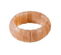 Tkidplw Brazalete acrílico de color degradado artístico inspirado en la vendimia, accesorio de joyería circular, pulsera de moda para mujeres y niñas, joyería geométrica de mano, talla única, como se