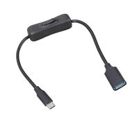 Tkidplw Cable convertidor USB C a USB 3.0 hembra con interruptores de palanca para tabletas, cámaras, carga rápida, 5 V/3 A, cable adaptador USB C Otgs