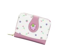 Tkidplw Cartera compacta para mujer, de piel sintética, con tarjetero de gran capacidad, monedero plegable, bolso de mano para mujer, bolso de mano plegable, Purple, Mass Beauty