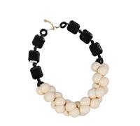 Tkidplw Collar de cuentas multicapa de estilo retro, joyería de festival, accesorio étnico de resina, cómodo collar de cuentas de resina portátil, talla única, como se describe, como se describe