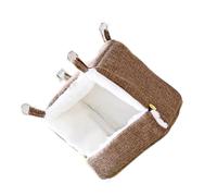 Tkidplw Cómodo refugio calentado por USB para loros, regulador modificable, para colgar en invierno, casa de pájaros calentada por USB