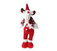 Tkidplw Decoración de Navidad, reno, muñeco de nieve, Papá Noel, de pie, para muñeca, fiesta, Año Nuevo, adornos de mesa, regalos para niños, decoración de luces al aire libre, para dormitorio de