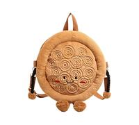 Tkidplw Divertida bolsa cruzada de felpa inspirada en el pan con correa ajustable y múltiples compartimentos para uso diario esencial al aire libre, divertida bolsa de hombro, c, One Size