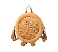 Tkidplw Divertida bolsa cruzada de felpa inspirada en el pan con correa ajustable y múltiples compartimentos para uso diario esencial al aire libre, divertida bolsa de hombro, d, One Size