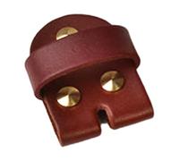 Tkidplw Elegante conector de correa de hebilla de cinturón de cuero con remaches de sujeción para hebilla de pin, mantenimiento de cinturón, suministros de manualidades, conexión de cabeza de cinturón