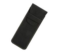 Tkidplw Estuche de cuero retro para bolígrafos, suministros escolares para organizar marcadores y accesorios, bolsa simple retro para estudiantes, Black